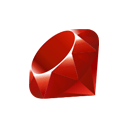 Logo da linguagem de programação Ruby
